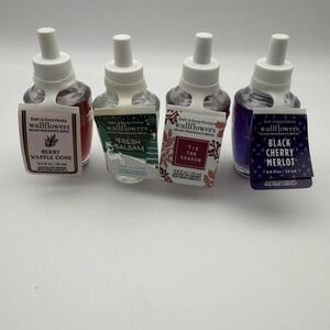 New Lot of 4 Bath & Body Works Wallflower Refills 4 Different Scents Unopened